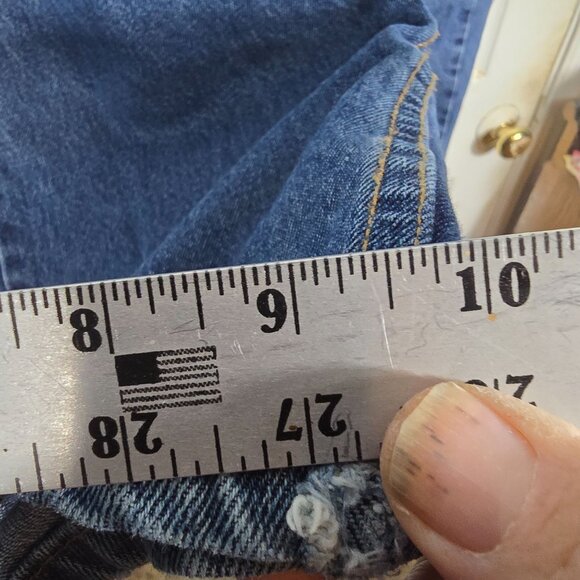 Levi's 550 Blue Jeans 48X29 Men's Straight Leg Denim - Picture 8 of 10